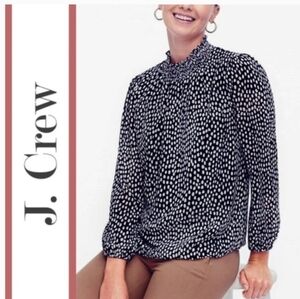 J. Crew women's Mercantile Classic Preppy Chic Career Work  Long Sleeve Top #71